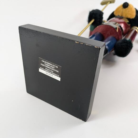 2 Foot Teddy Bear Nutcracker Christmas Holiday Decor Soldier Wood 24" Large 2014 - Picture 9 of 16